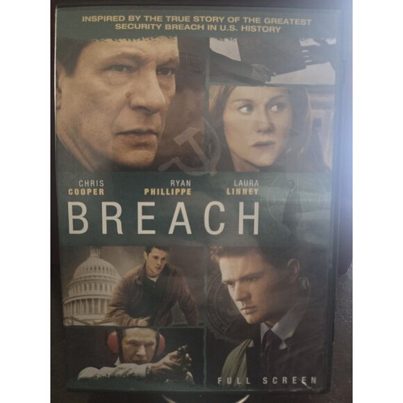 Breach DVD Full Screen Chris Cooper Ryan Phillippe - Picture 1 of 2